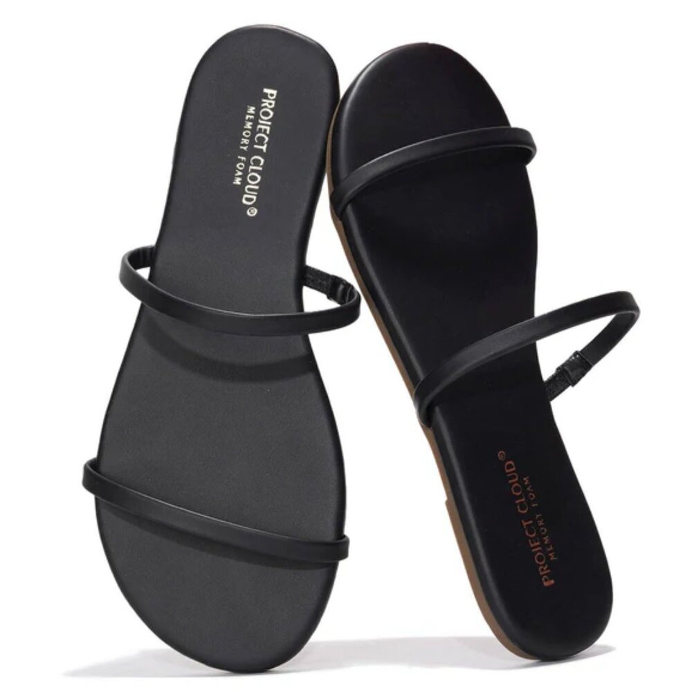 2 PAIRS - PROJECT CLOUD FLIP FLOPS